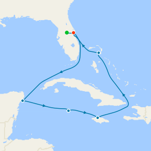 Western Caribbean from Port Canaveral with Orlando Stay