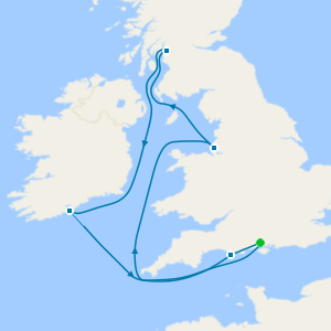 British Isles from Southampton
