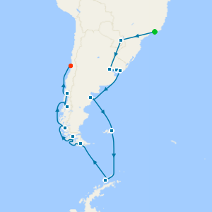 Rio de Janeiro, Iguazu Falls & South America & Antarctica from Buenos Aires