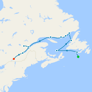 Exploration along Saint Lawrence from Sant Pierre Island to Montreal