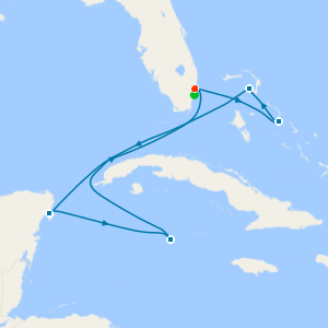 Western Caribbean from Ft. Lauderdale with Miami Beach Stay