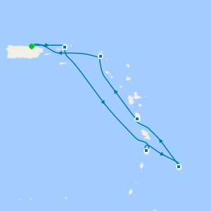 Saint Isles & The Greater Antilles from San Juan