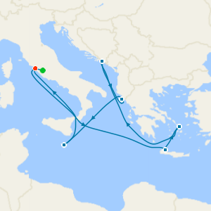 Mediterranean with Greek Isles from Rome with Stay