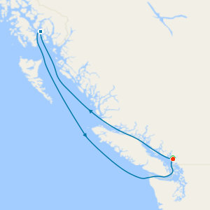 Alaska from Vancouver with Stay