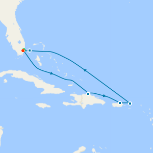 Eastern Caribbean & Bimini Beach Club with Miami Beach Stay
