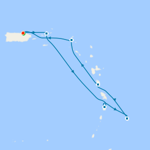Saint Isles & The Greater Antilles from San Juan with Stay