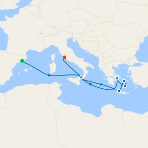 Mediterranean & Greek Isles Fly Cruise from Barcelona