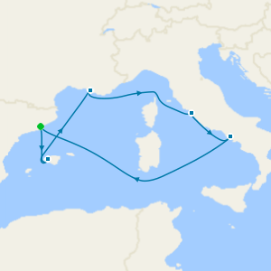 Western Mediterranean cruise from Barcelona to Lisbon