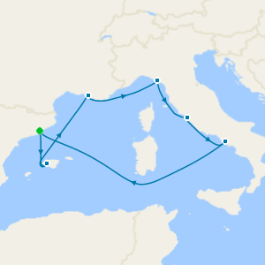 Western Mediterranean cruise from Barcelona