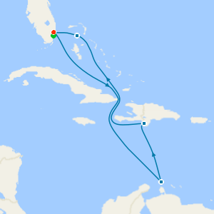 Southern Caribbean & Perfect Day Holiday from Ft. Lauderdale with Miami Beach Stay