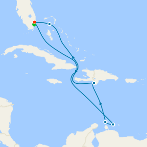 Southern Caribbean & Perfect Day from Ft. Lauderdale with Miami Beach Stay