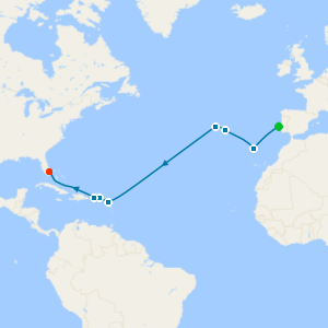 Atlantic Ocean Crossing from Lisbon to Fort Lauderdale