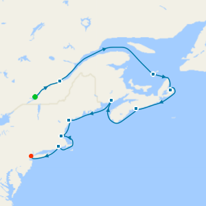 Canada & New England from Montreal