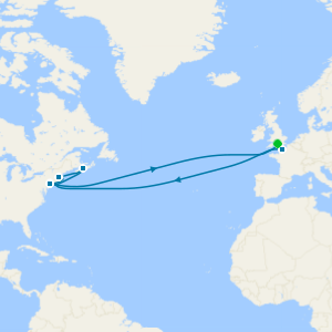 Transatlantic Crossing, New England & Canada from Southampton