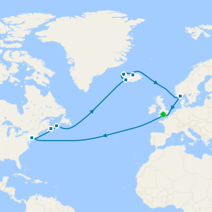 Transatlantic Crossing, Iceland & Canada from Southampton
