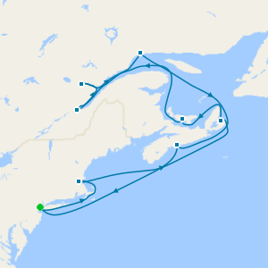 New England & Canada from New York