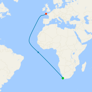 Ocean Voyage from Cape Town to Brest