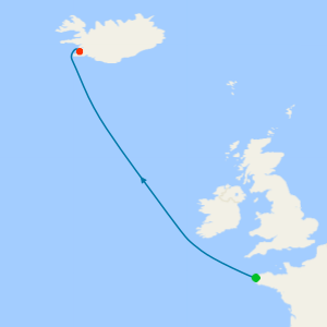 Ocean Voyage from Brest to Reykjavik