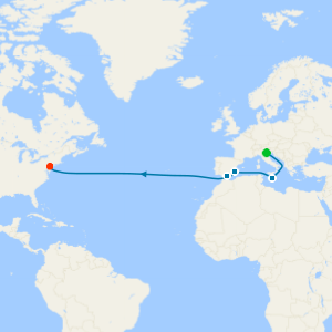 Transatlantic from Venice to Philadelphia