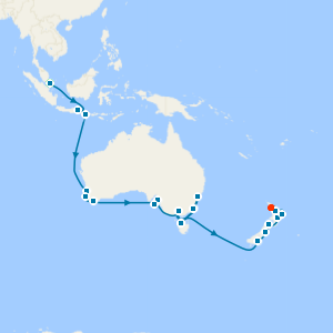 Bali, Australia & New Zealand from Singapore to Auckland with Stay