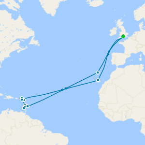 No-Fly Caribbean Christmas Island-Hopping from Southampton