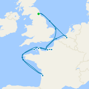 European Cities & Scenic Rivers from Newcastle