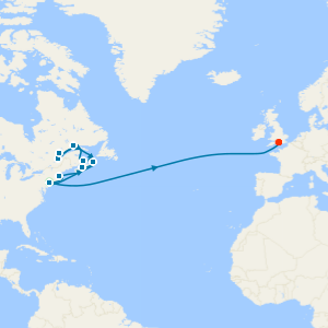 Transatlantic Crossing, New England & Canada from New York with Stay