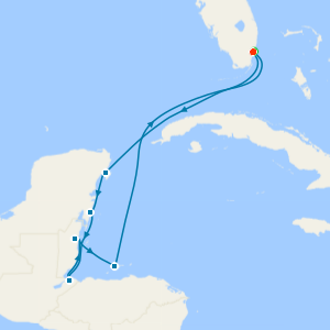 A Journey into Tropical Idylls & Mayan Mystery from Miami with 2nt Luxury Stay