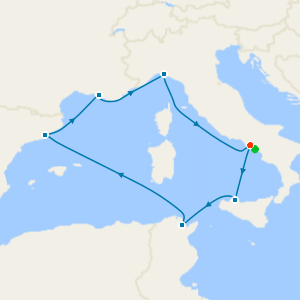 Tunisia, Spain & France with Amalfi Coast and Naples Stays