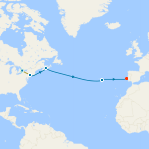 Niagara Falls & Grand Voyage from New York to Lisbon with Stays