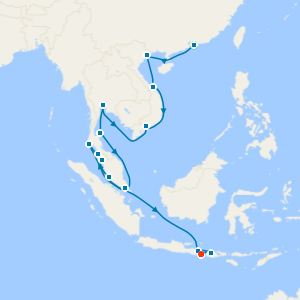 Hong Kong, Vietnam, Thailand & Malaysia to Bali with Stays