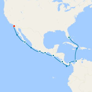 Panama Canal with Miami Beach & San Diego Stays