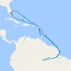 South America from Ft. Lauderdale with 2nt Luxury Miami Beach Stay