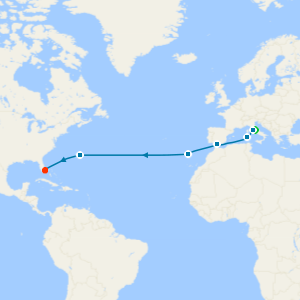 Italy & Bermuda Transatlantic from Rome with Stay