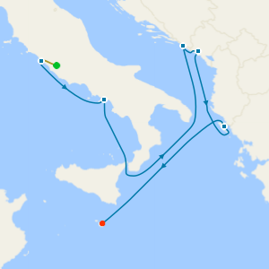 Mediterranean from Rome with Luxury 2nt Stay