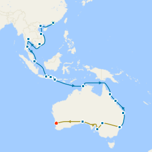 Hong Kong, Southeast Asia, Bali & Oz with Iconic Indian Pacific Rail