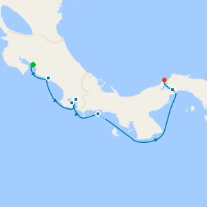 Costa Rica & Panama Canal from Puerto Caldera to Colon