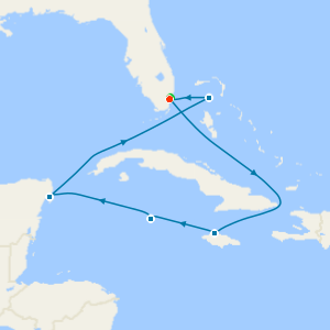 Western Caribbean from Miami with Stay