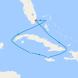 Western Caribbean from Miami with Stay