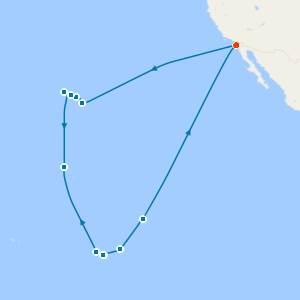 Legendary Hawaii, Tahiti & Marquesas from San Diego with Stay