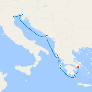 Fusina (Venice) to Athens with 2nt Luxury Stay 