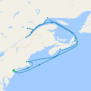 New England & Canada from New York