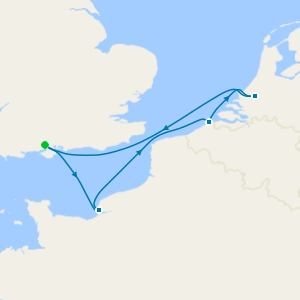 Le Havre, Rotterdam & Zeebrugge from Southampton