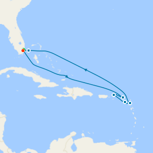 Eastern Caribbean & Bimini Beach Club with Miami Beach Stay