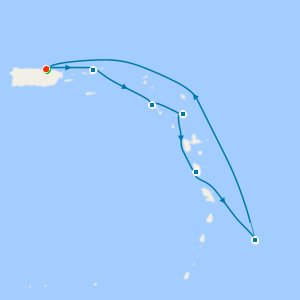 Southern Caribbean from San Juan with 1nt Stay