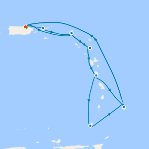 Southern Caribbean Adventurer from San Juan with 1nt Stay