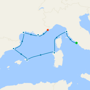 Balearic & Riviera Resorts from Rome to Monte Carlo