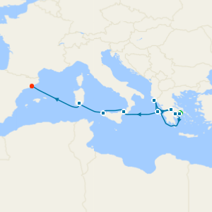 A Piece of Greece, a Slice of Sicily & the Corinth Canal from Athens Fly Cruise