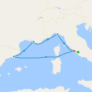 Italy, Spain & France from Rome with Stay