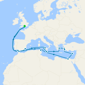 Eastern Mediterranean from Southampton